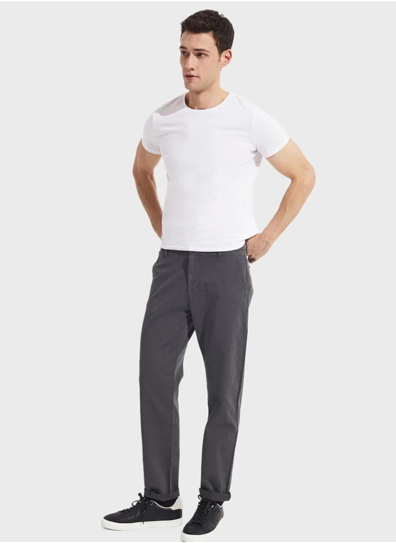 JUNE Essential Straight Fit Trousers