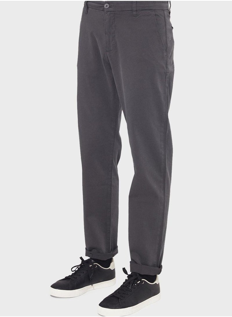 JUNE Essential Straight Fit Trousers - Image 1