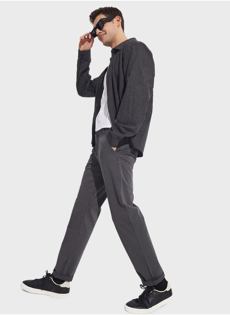 JUNE Essential Straight Fit Trousers - Image 3
