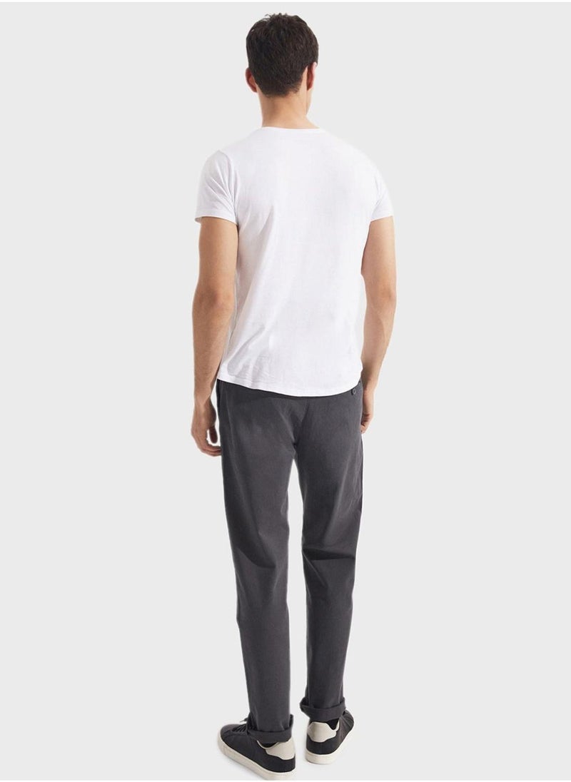 JUNE Essential Straight Fit Trousers - Image 2