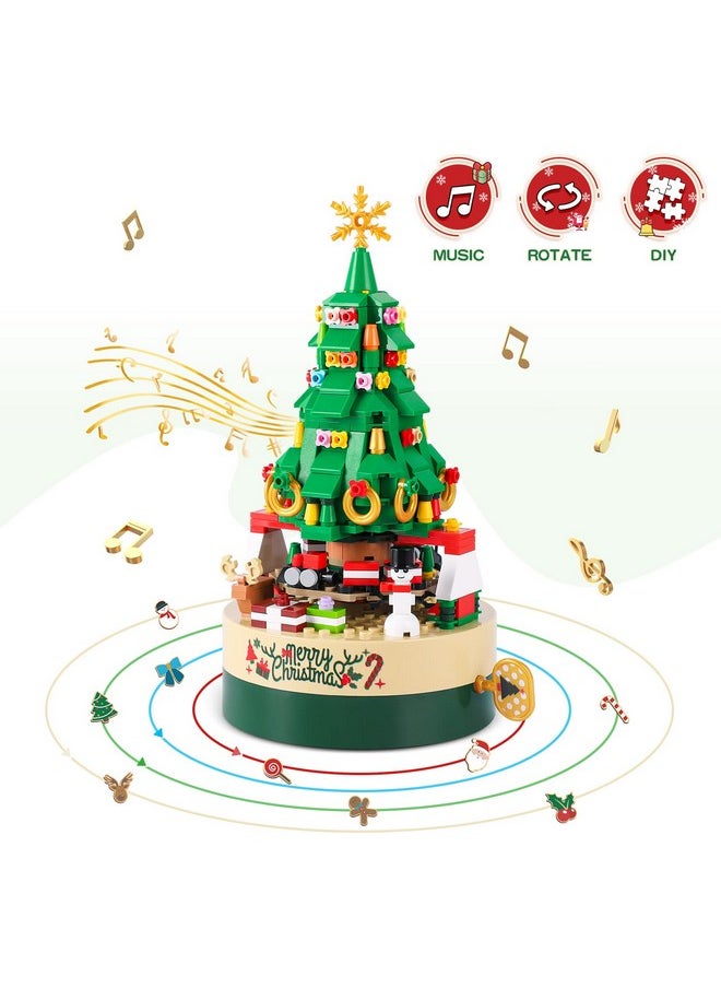 AOKESI AOKESI Christmas Tree Building Kits for Kids - DIY Building Block Music Box, Educational Learning Science Building for 8+ Year Old Kids Boys Girls; New 2021 (360 Pieces)  - Image 2