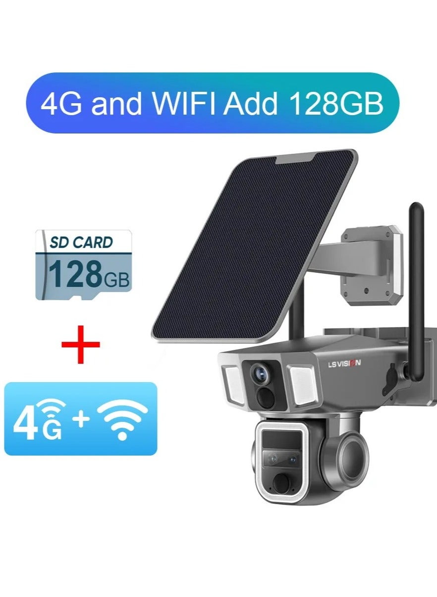LS Vision LS Vision 6k 10x Zoom Dual Screen Solar Camera 128GB Z0803996BBE2851EA5BE5Z