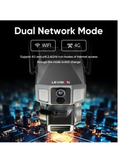 LS Vision LS VISION 12MP 6K 10X Zoom Dual Screen Solar Camera Outdoor 4G/WiFi 2 In 1 Three Lens Dual PIR Detection Auto Tracking CCTV Cam  - Image 4