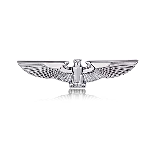 Fsforcar Eagle Auto Emblem, Eagle Wings Metal Sticker, Flying Eagle Zinc Alloy Decal Badge for Car, Truck, Motorcycle (Silver) - Image 1