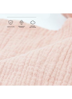 Generic Newborn Baby Double-layer Cotton Gauze Annuity Soothing Toy Entrance Sleeping Doll Elephant Gauze Square-Color:Pink Rabbit-Specifications:OPP Packaging  - Image 4