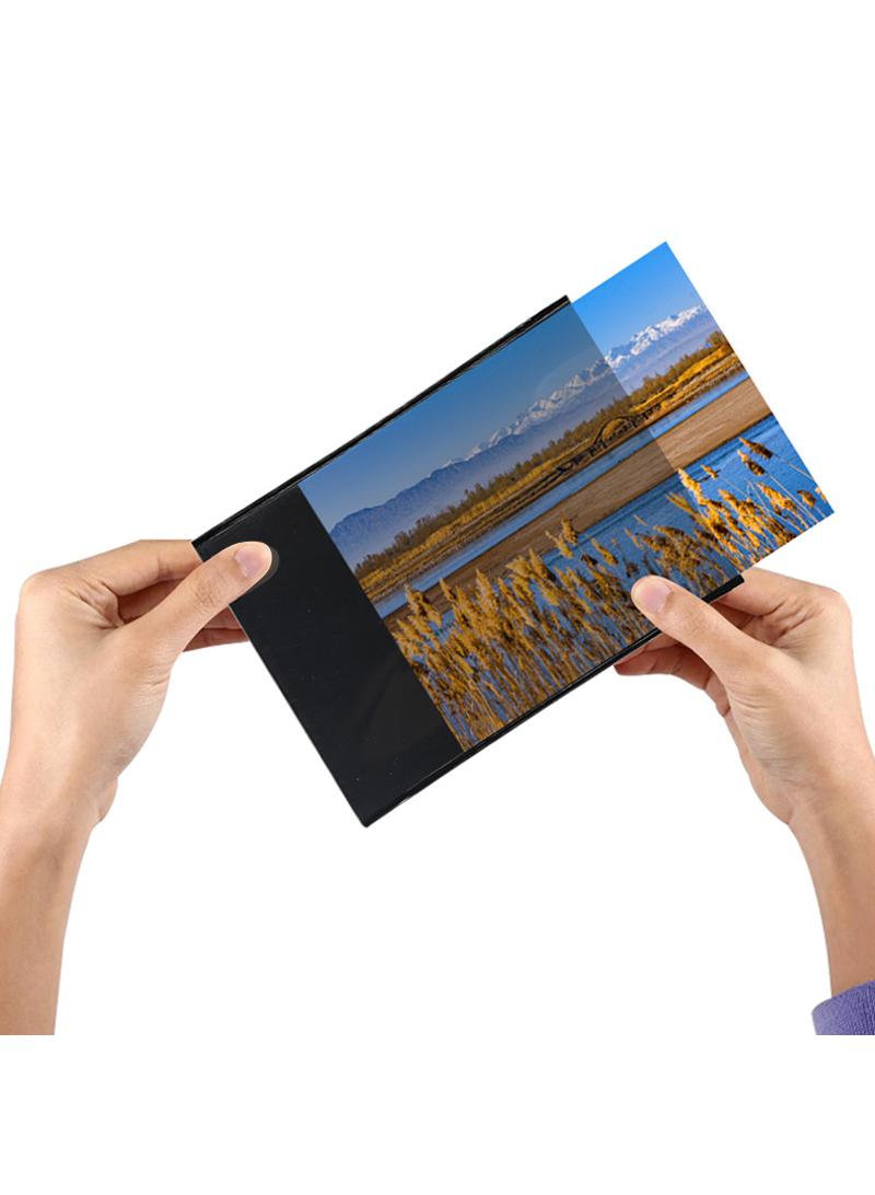 Y&D 12Piece 5*7inch black Transparent Creative Diy Magnetic Pvc Hollow Photo Frame Stickers - Image 2
