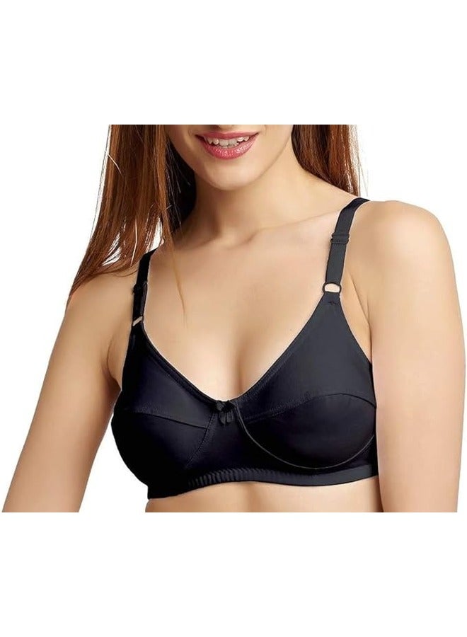 Love Bell Women's Everyday Bra - Double-Layered, High Coverage, All-Day Comfort Bra - Image 2