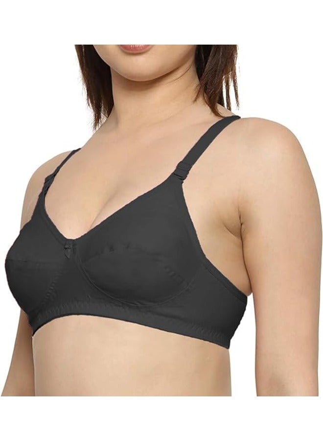 Love Bell Women's Everyday Bra - Double-Layered, High Coverage, All-Day Comfort Bra - Image 1