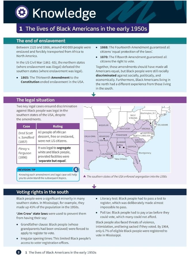 null - Oxford Revise: Edexcel GCSE History: The USA, 1954-75: conflict at home and abroad Complete Revision and Practice - Image 1
