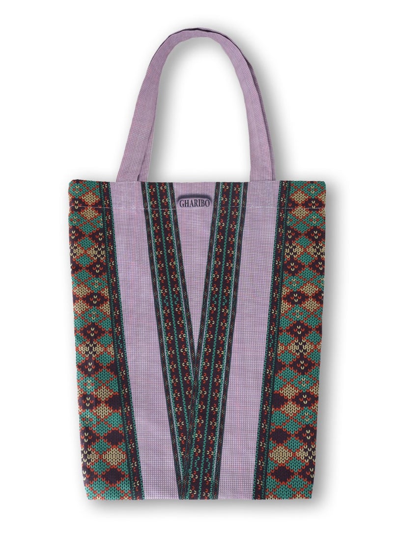 Gharibo Bags casual printed satin triangle tote  bag t230002b - Image 1