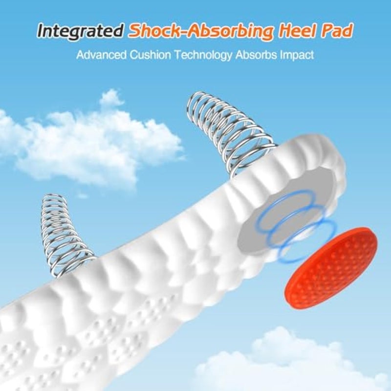 LAMAY 4D Cloud Insoles for Men Women,, Arch Support Insoles, Memory Foam Insoles, Shock Absorption and Cushioning Sports Shoe Insoles for Foot & Joint Support - Image 2