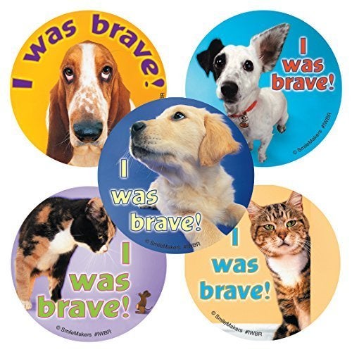 SmileMakers I was Brave Stickers Prizes and Incentives 100 per Pack