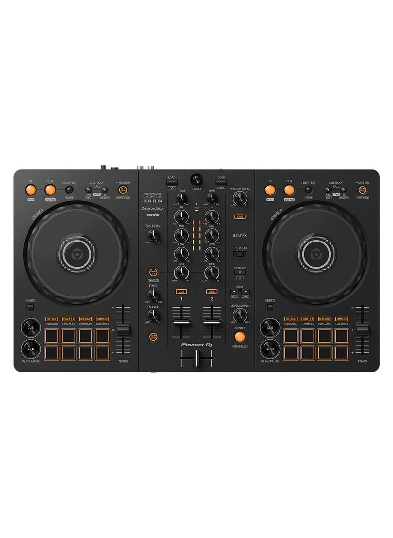 2-deck DJ Controller with Multi-device Compatibility, Smart Mixing, Streaming Integration, and USB Audio Output
