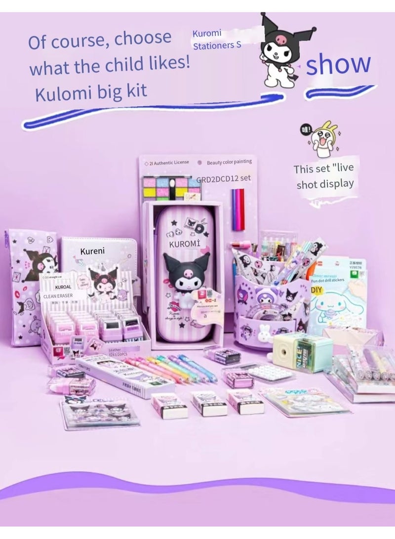 Generic Children's Stationery Set, 100 pieces perfect as a gift and birthday gift - Girls/Boys Birthday Gift Stationery Set (Multi Color)  - Image 5