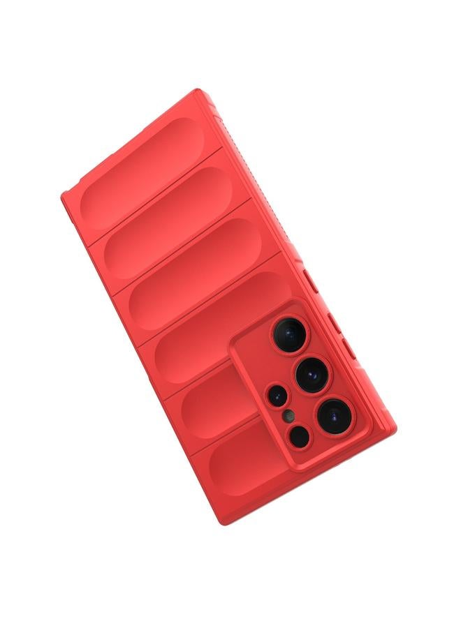 S-TOP Case For Samsung Galaxy S24 Ultra 5G Magic Shield TPU + Flannel Phone Case - Image 5