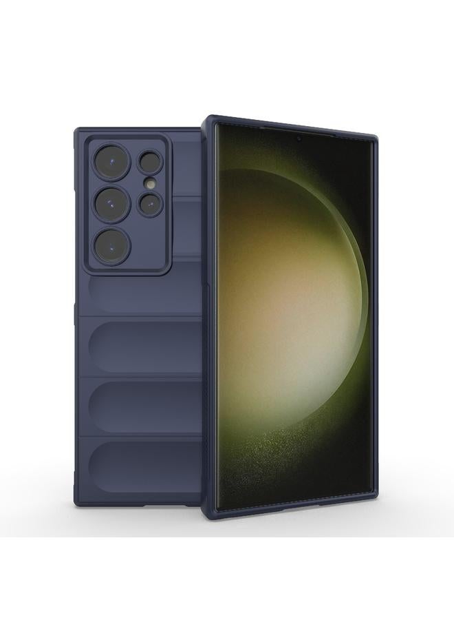 S-TOP Case For Samsung Galaxy S24 Ultra 5G Magic Shield TPU + Flannel Phone Case - Image 1