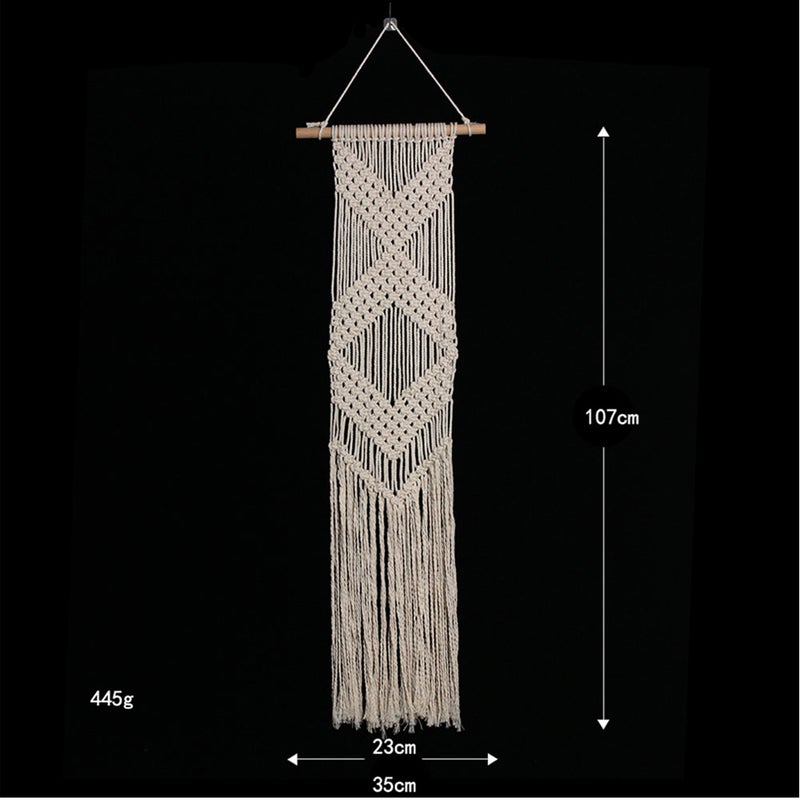 Handmade Tassel Wall Hanging Tapestry Ornament Craft Indoor Home Hanging Decor - Image 4