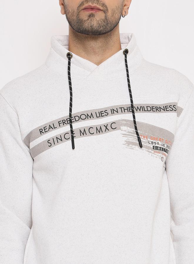 DUKE High Neck Graphic Print Sweatshirt by Styli  - Image 2