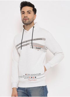 ديوك سويت شيرت بطبعة جرافيك وياقة عالية  - Image 1