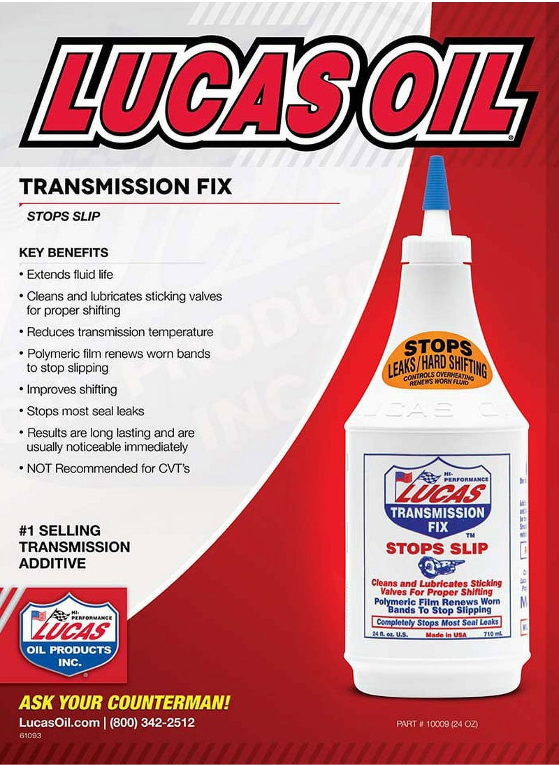 LUCAS Lucas Oil 10009 Transmission Fix - 24 Ounce, White  - Image 3