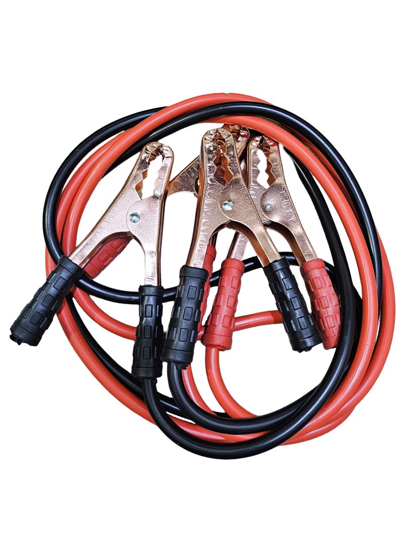 Generic Heavy Duty Car Battery Booster cable Clamp with Alligator Clip (1000 Amp), Red and Black  - Image 1