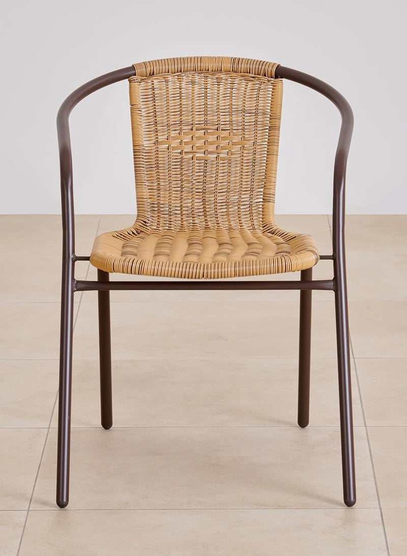 DubaiGallery Camp Furniture Outdoor Balcony Small Table Chair Set Leisure White Combination Folding Household Tea  - Image 3