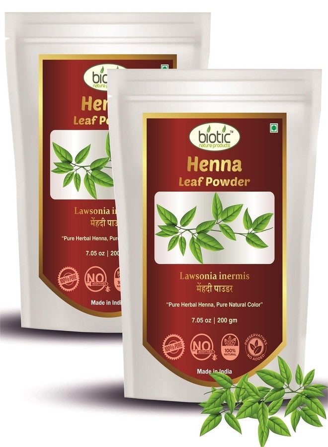 Biotic Herbal Henna Powder (Mehandi) for Natural Hair Colour - Organic Mehndi Powder for Hands - 400gm (Pack of 2) - Image 2