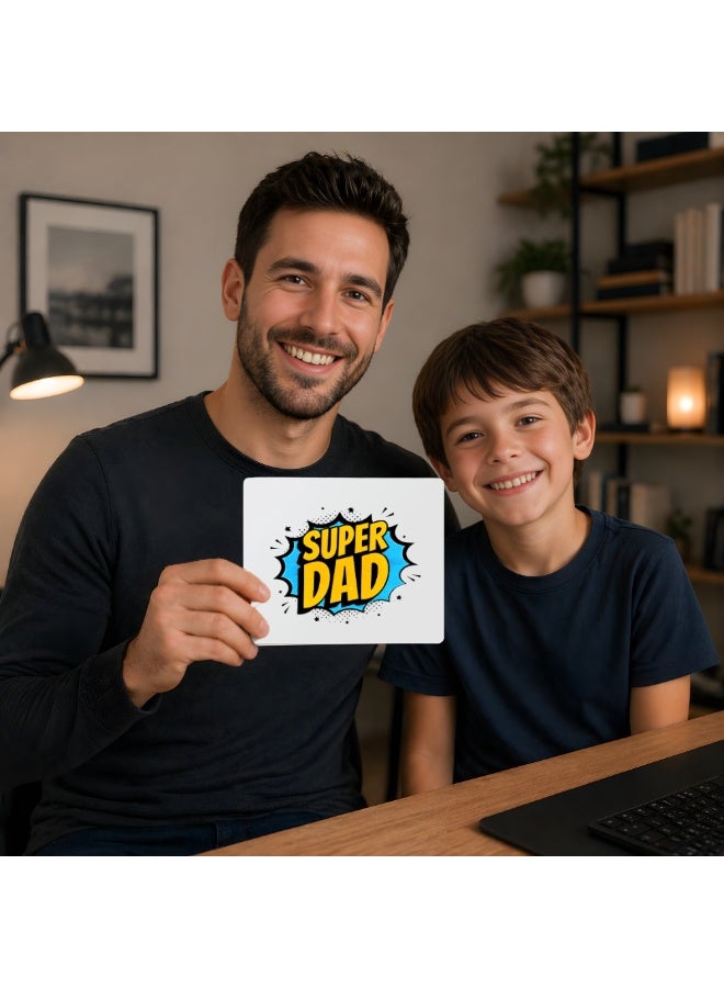PRINTSHOP4ME Make Dad's Workday More Comfortable With Our Father's Day Mouse Pad - Non-Slip Base And Smooth Surface For Precise Mouse Control - A Thoughtful Gift - Image 2