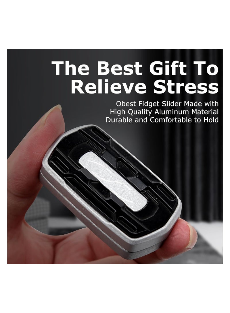 SOLARAE Fidget Slider EDC Metal Fidget Slider for Adults, ADHD, Autism, Anxiety, Magnetic Toy for Adults, Metal Fidget Slider, EDC Adult Fidget Toys, ADHD Autism Sensory Toys, Office Desk Toys - Image 5