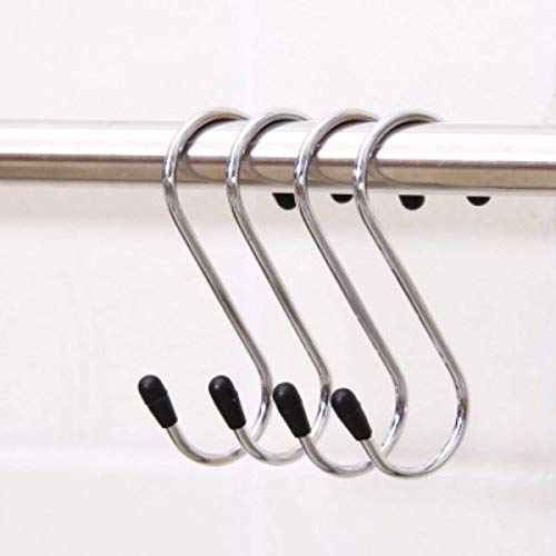 pepplo® Heavy Duty S Hooks, Stainless Steel S Shaped Hooks for Hanging Kitchenware Pan Pots Utensils Closet Clothes Bags Towels Plants Kitchen Hooks Hanger, 3 inch(20PCS) - Image 1