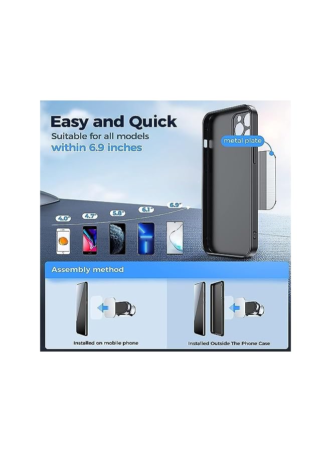 promass Magnetic Phone Mount for Car Upgrade 8X Magnets Strong Magnet Universal Car Mount, Dashboard 360° Rotation for iphone Plus Samsung Galaxy Note All Phone & Tablets - Image 3