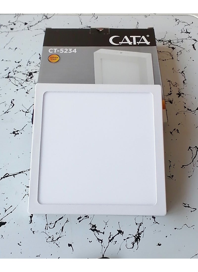 CATA - CT-5234 18 Watt Surface Mounted Square White Light LED Panel - Image 1