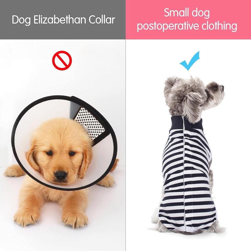 Coppthinktu Dog Surgery Recovery Suit for Dogs Cat Dog Onesie, Dog Recovery Suit Female for Small Medium, Pet Surgical Neuter Post-Surgery Suit E-Collar Alternative Anti Licking Abdominal Wounds - Image 5
