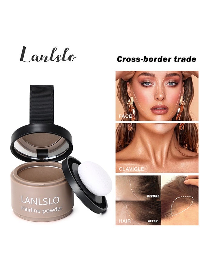 LANLSLO Hairline Shadow Powder, Hair Loss Cover Up Powder, Hair Fibers for Thinning Hair, Instantly Root Touch Up Hair Color for Gray Hair Coverage, Sweatproof Hairline Shadow Powder for Men and Women #01 - Image 2