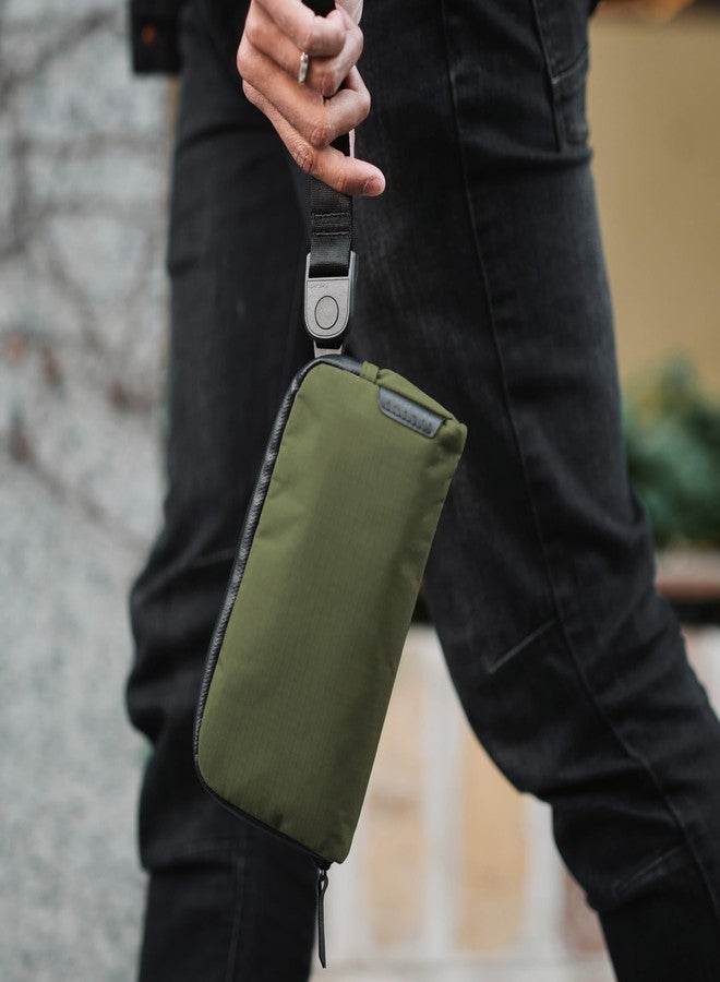 ALPAKA Flight Pouch - Mens Travel Bag Crossbody Phone Case, 0.3L Travel Purse for men,Water-resistant Fabric, Adjustable & Detachable Shoulder Strap, YKK Zipper,Travel Wallet Green - Image 5