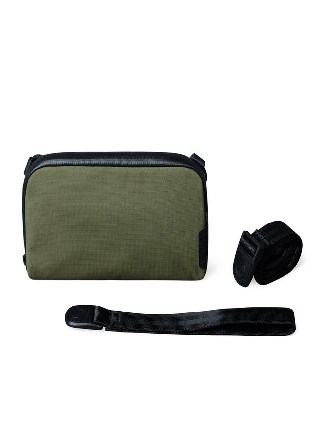 ALPAKA Flight Pouch - Mens Travel Bag Crossbody Phone Case, 0.3L Travel Purse for men,Water-resistant Fabric, Adjustable & Detachable Shoulder Strap, YKK Zipper,Travel Wallet Green - Image 1
