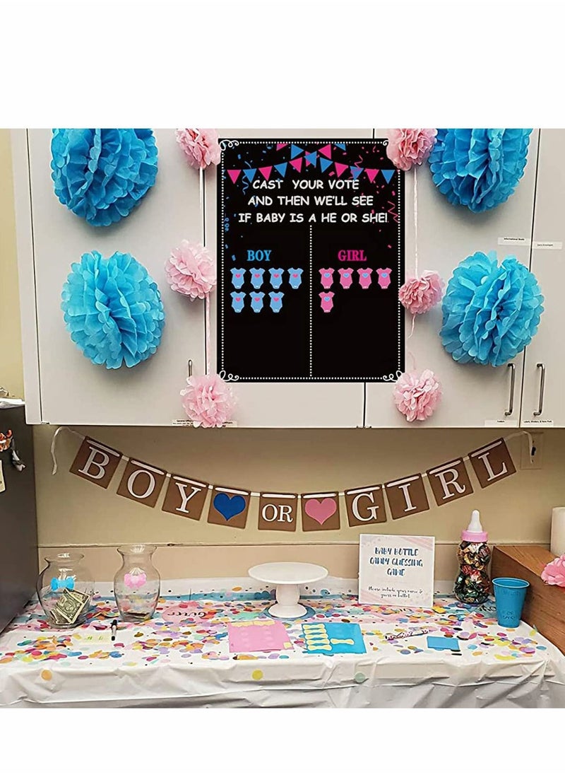 Baby Gender Reveal Board, Party Supplies Kit with Decorations Games Voting Poster Board Stickers, Chalkboard Design - pzsku/Z0804C960B1E632674C48Z/45/_/1666860414/c934a6ad-45cb-4a7e-b765-8b5aea28991c