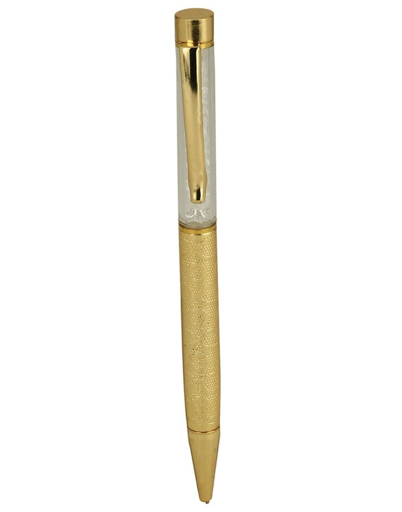 Lavanaya Silver Card Holder with Pen, Office Set Corporate Gift Set Personalized Pen, Card Holder with Pen Gift Set for Husband, 60 Gram, Pack of 1 (Golden) - Image 5