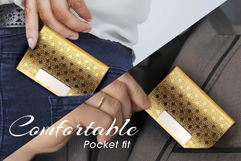 Lavanaya Silver Card Holder with Pen, Office Set Corporate Gift Set Personalized Pen, Card Holder with Pen Gift Set for Husband, 60 Gram, Pack of 1 (Golden) - Image 4