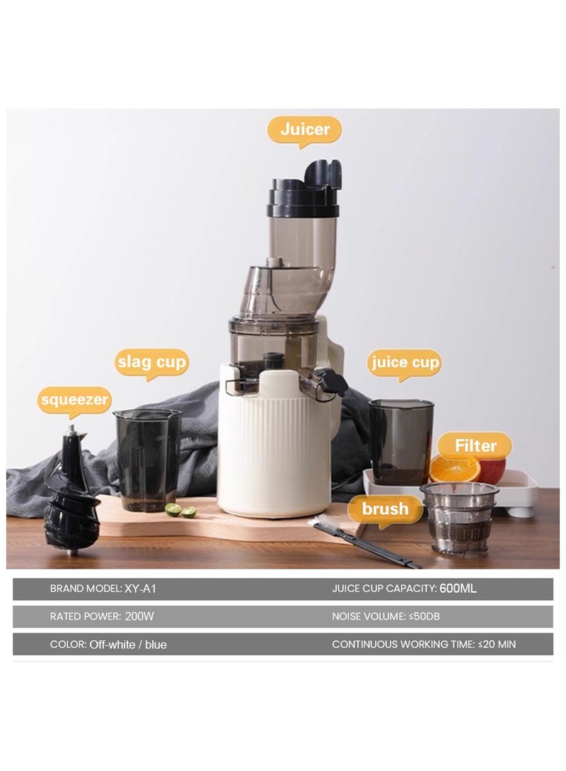 Smart Rahah Smart Rahah 45B Slow Juicer Upgraded - 120mm Wide Chute, 99% Juice Yield, 1L XL Feed Chute, Color Options, Easy Clean, BPA-Free 