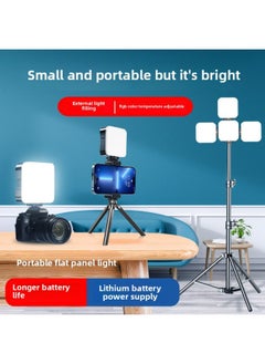 General Portable Outdoor Live Square Soft Light Cool And Warm Photography Light USB Charging RGB Pocket Light-Light Source Color:【rgb】fill Light  - Image 2