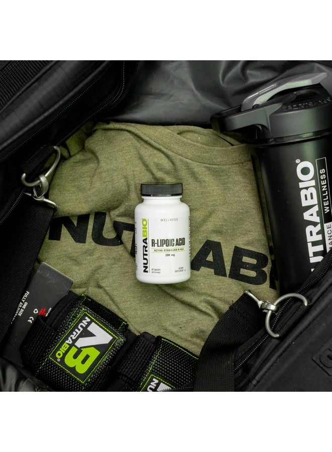 NutraBio مكمل حمض R-ليبوئيك من نوترا بايو، 200 ملغ - مكمل R-ALA النشط المستقر - صيغة حمض ألفا ليبويك المحسّنة لامتصاص أفضل لدعم الصحة والعافية - 60 كبسولة - Image 4