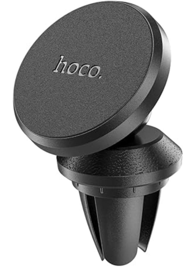 Hoco CA81 Ligue Air Vent Magnetic Car Holder – 360° Rotation, Fits 4.5–7 Inch Smartphones, Compatible with iPhone, Samsung, Xiaomi, Oppo & Huawei – Black - Image 1