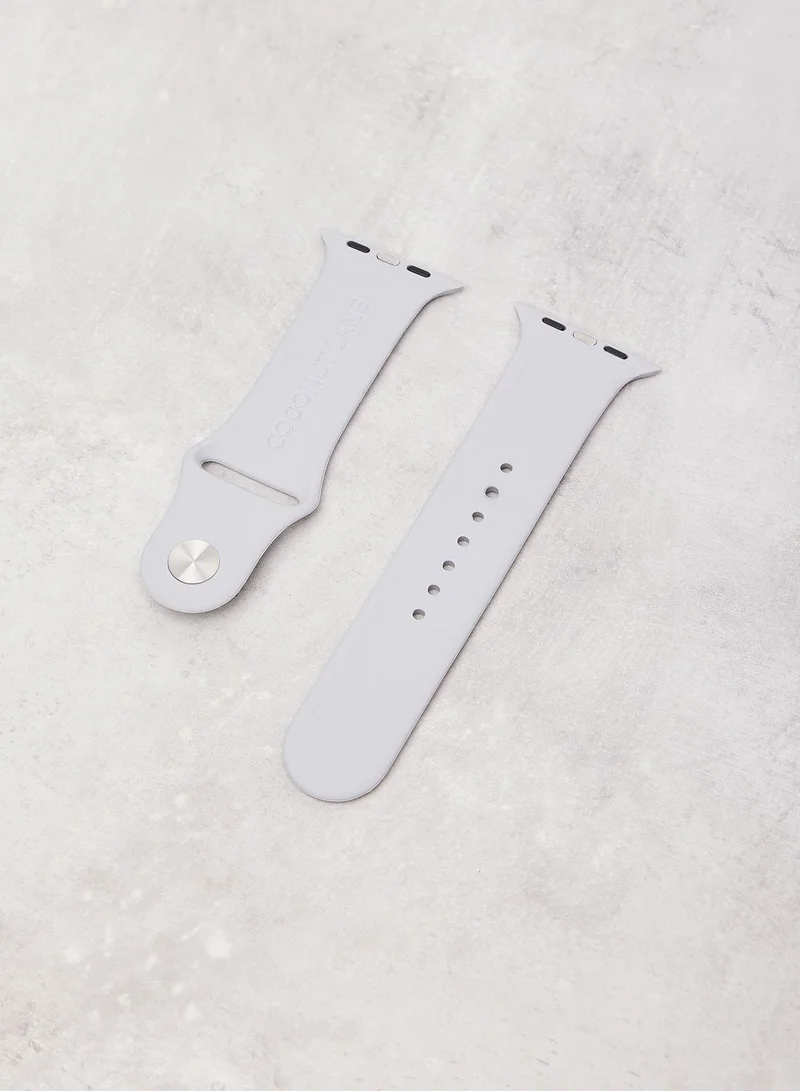 COCONUT LANE Nakd Ice Grey Apple Watch Strap 42/44Mm