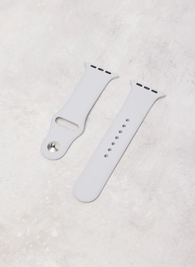 COCONUT LANE Nakd Ice Grey Apple Watch Strap 42/44Mm