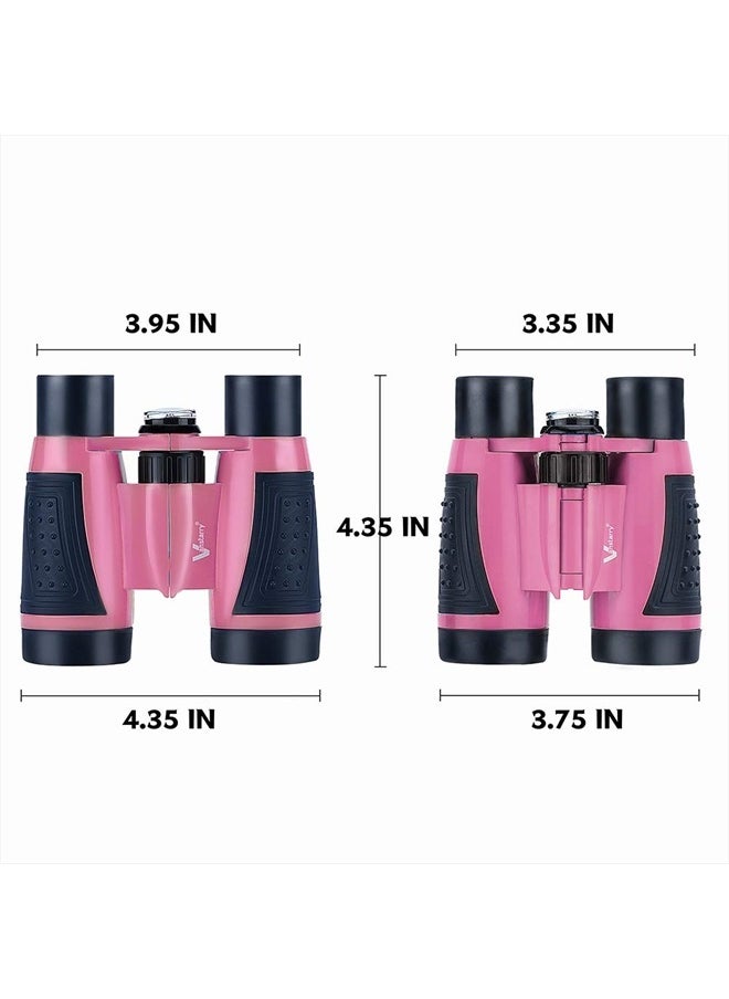 Vanstarry Vanstarry Compact Binoculars for Kids Bird Watching Hiking Camping Fishing Accessories Gear Essentials Best Toy Gifts for Boys Girls Children Toddler Waterproof 5X30 Optical Lens Including Compass  - Image 4