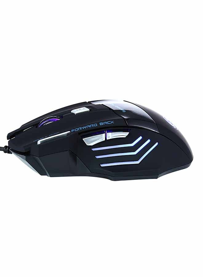 ماوس ألعاب USB سلكي بصري 5500 ديسيبل متوحد الخواص، 7 أزرار، أسود - Image 4