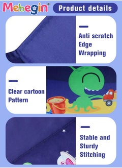 MEBEGIN Kids Round Ball Pit, Foldable Pool Set with 11 Pieces Fishing Toy, Creeping Mat and 1 Storage Bag, Portable Pet Pool with Space-themed Patterns, Easy to Storage and Carry, Space for Kids and Pets to Play, 100*35cm  - Image 4
