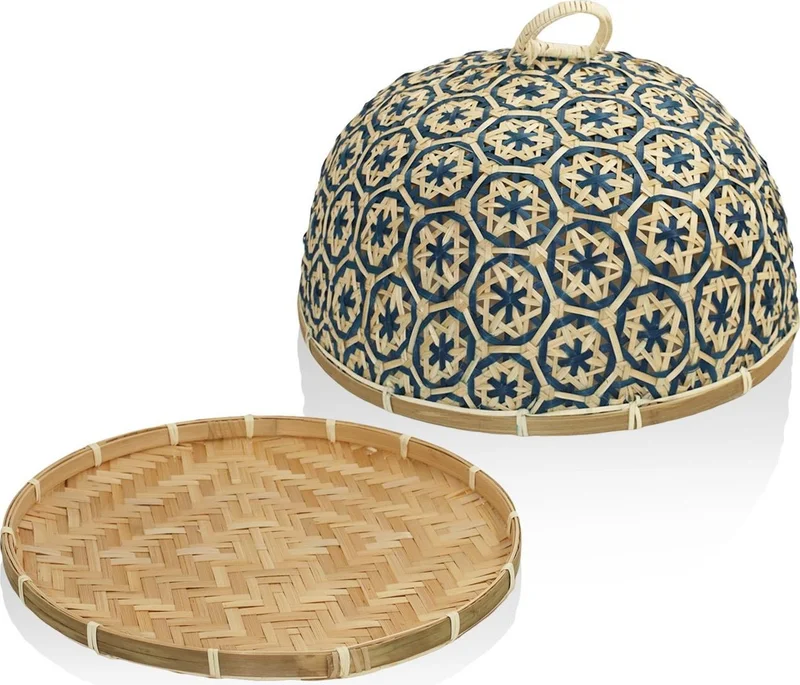 THE MIA Bamboo Natural Tray 36 X 36 X 23 Cm