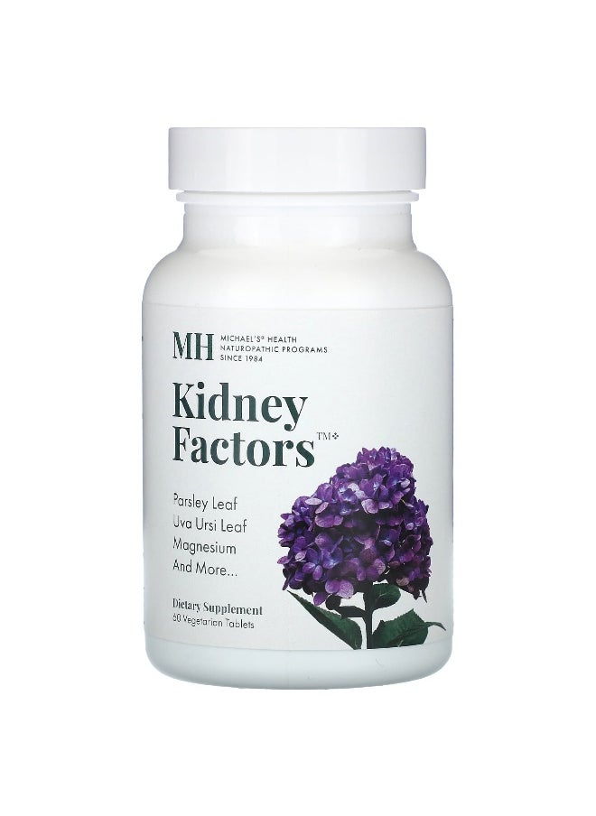 Michael's Naturopathic - Michael's Naturopathic, Kidney Factors, 60 Vegetarian Tablets - Image 1